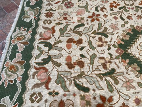 ANTIQUE PORTUGUESE NEEDLEPOINT ARRAIOLOS SOUTHERN PORTUGAL - ADDITIONAL PHOTO 10