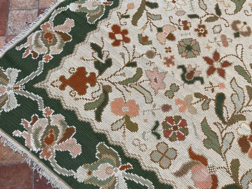 ANTIQUE PORTUGUESE NEEDLEPOINT ARRAIOLOS SOUTHERN PORTUGAL - ADDITIONAL PHOTO 12