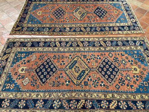 RARE PAIR OF ANTIQUE HERIZ RUGS - ADDITIONAL PHOTO 6