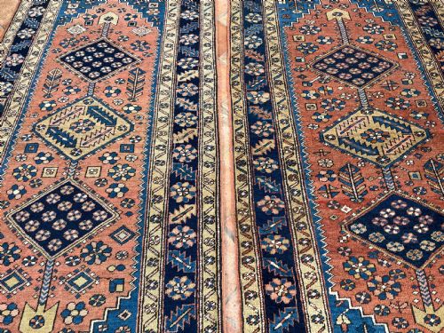 RARE PAIR OF ANTIQUE HERIZ RUGS - ADDITIONAL PHOTO 7