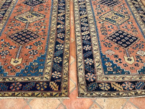 RARE PAIR OF ANTIQUE HERIZ RUGS - ADDITIONAL PHOTO 10