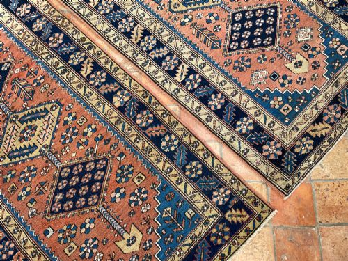 RARE PAIR OF ANTIQUE HERIZ RUGS - ADDITIONAL PHOTO 11