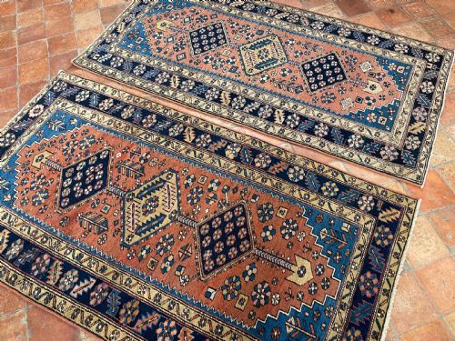 RARE PAIR OF ANTIQUE HERIZ RUGS - ADDITIONAL PHOTO 12