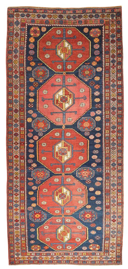 antique kazak kelleh - CATEGORY: ANTIQUE RUGS - DATED 1910