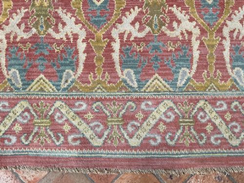 ANTIQUE CUENCA SPANISH CARPET - ADDITIONAL PHOTO 4