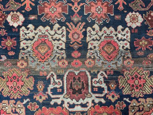 RARE PAIR OF ANTIQUE FARAHAN CARPETS - ADDITIONAL PHOTO 9
