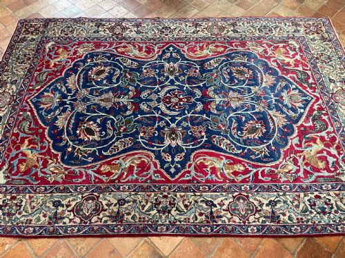 ANTIQUE TEHRAN CARPET - ADDITIONAL PHOTO 4
