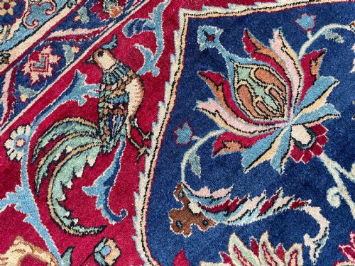 ANTIQUE TEHRAN CARPET - ADDITIONAL PHOTO 9