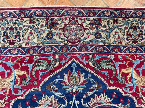 ANTIQUE TEHRAN CARPET - ADDITIONAL PHOTO 12