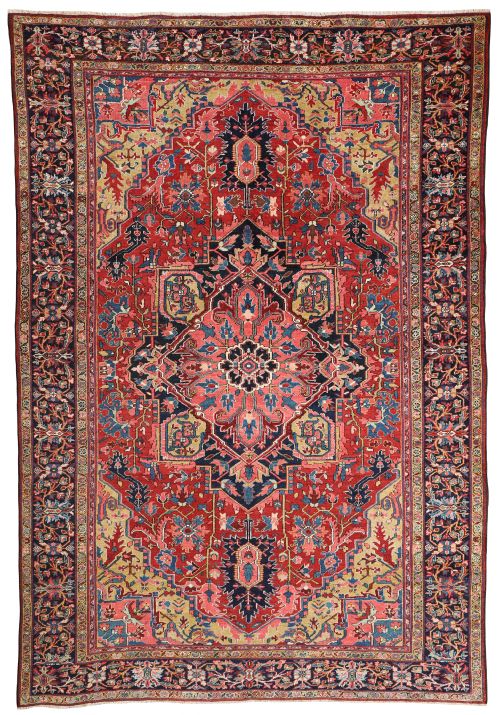 antique heriz carpet - CATEGORY: ANTIQUE RUGS - DATED 1910