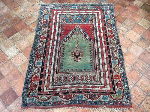 ANTIQUE MUDJUR RUG - ADDITIONAL PHOTO 1
