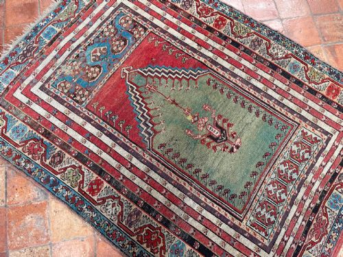 ANTIQUE MUDJUR RUG - ADDITIONAL PHOTO 8