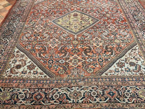 ANTIQUE MAHAL CARPET - ADDITIONAL PHOTO 1