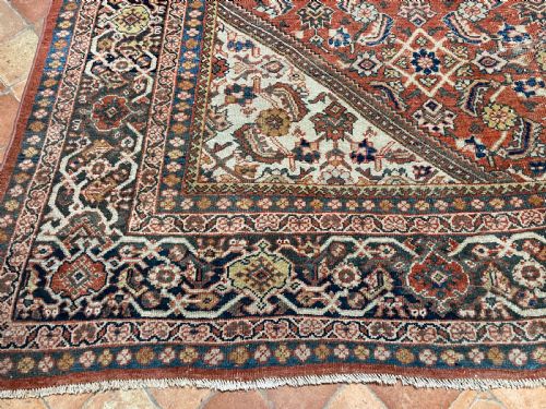 ANTIQUE MAHAL CARPET - ADDITIONAL PHOTO 4
