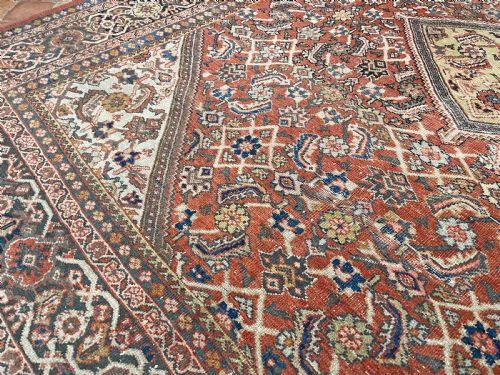 ANTIQUE MAHAL CARPET - ADDITIONAL PHOTO 5