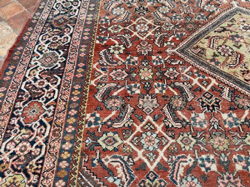 ANTIQUE MAHAL CARPET - ADDITIONAL PHOTO 8