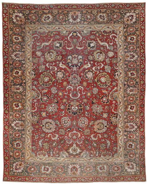 antique amritsar carpet - CATEGORY: ANTIQUE RUGS - DATED 1870
