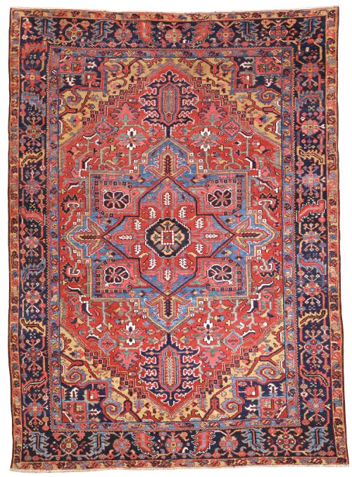 antique heriz carpet - CATEGORY: ANTIQUE RUGS - DATED 1910