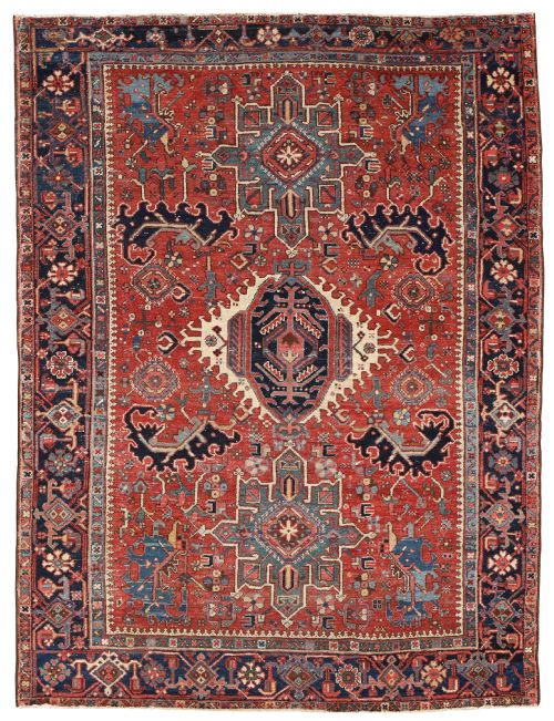 antique karaja rug - CATEGORY: ANTIQUE RUGS - DATED 1900