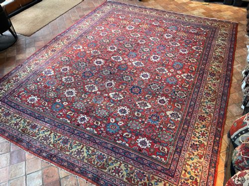 ANTIQUE MAHAL CARPET - ADDITIONAL PHOTO 3