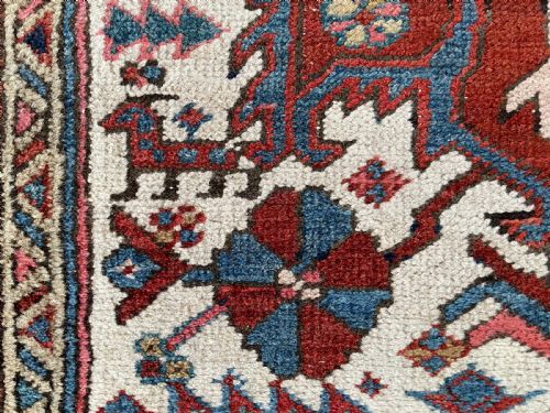 ANTIQUE HERIZ RUG - ADDITIONAL PHOTO 4