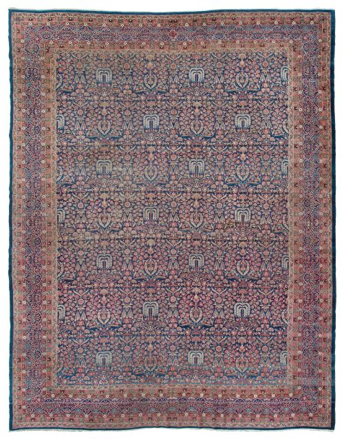 antique kirman carpet - CATEGORY: ANTIQUE RUGS - DATED 1900