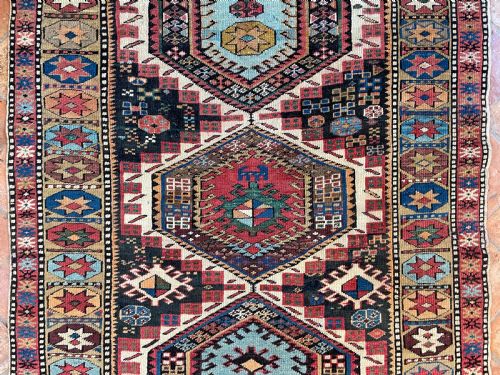 ANTIQUE SHIRVAN RUG - ADDITIONAL PHOTO 1