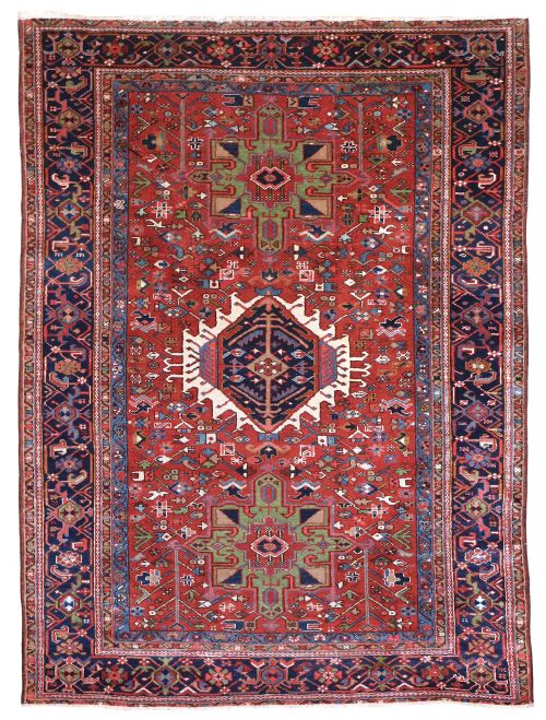 antique karaja rug - CATEGORY: ANTIQUE RUGS - DATED 1900