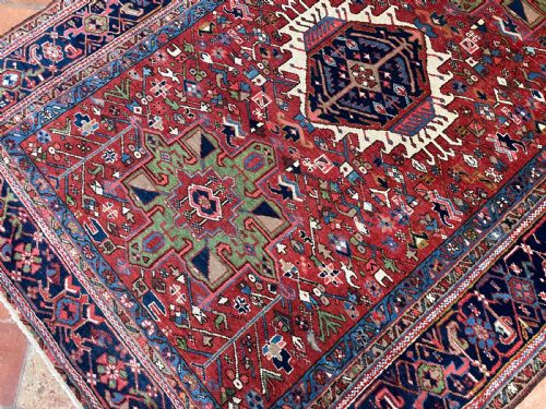 ANTIQUE KARAJA RUG - ADDITIONAL PHOTO 5