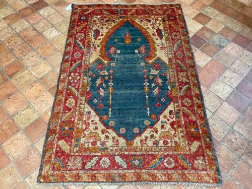 ANTIQUE ANGORA USHAK RUG - ADDITIONAL PHOTO 2