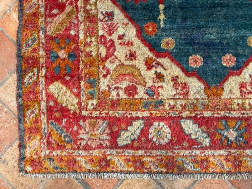 ANTIQUE ANGORA USHAK RUG - ADDITIONAL PHOTO 3