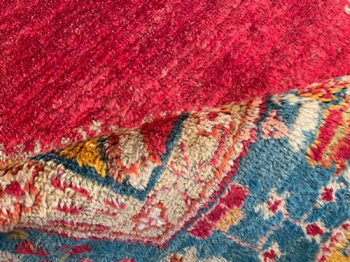 ANTIQUE ANGORA USHAK RUG - ADDITIONAL PHOTO 7