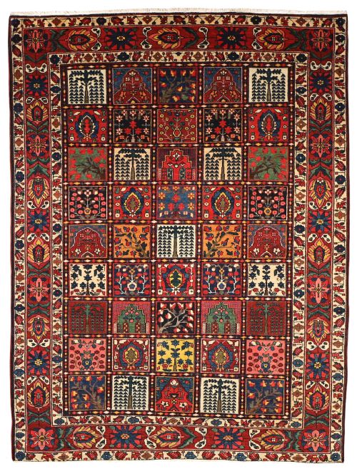 ANTIQUE 'GARDEN' DESIGN BAKTIARI RUG PERSIA
