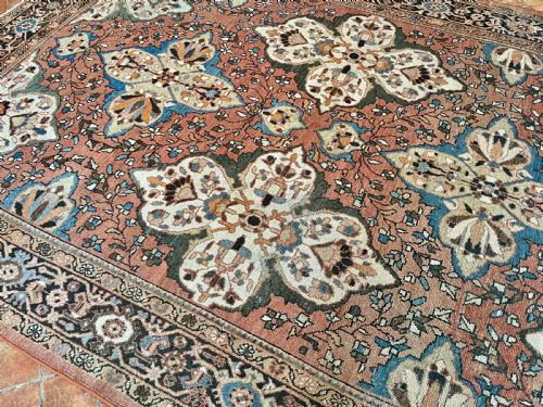 ANTIQUE MAHAL CARPET - ADDITIONAL PHOTO 9