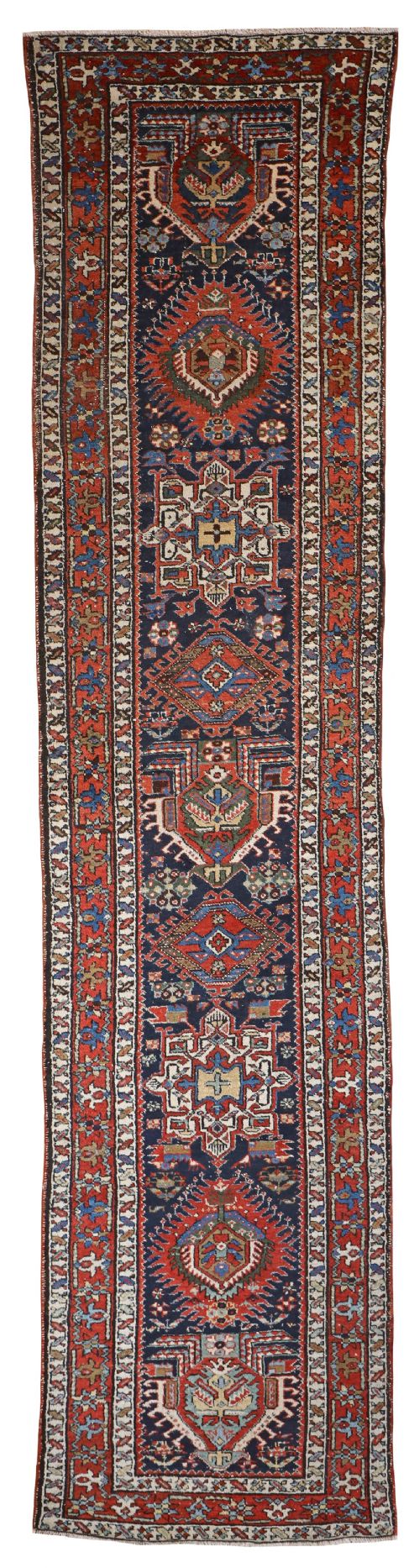 antique karaja runner - CATEGORY: ANTIQUE RUGS - DATED 1910