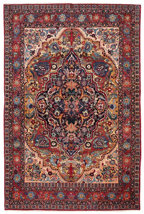 rare antique kirman rug - CATEGORY: ANTIQUE RUGS - DATED 1900