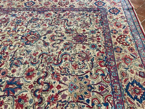 ANTIQUE KIRMAN CARPET - ADDITIONAL PHOTO 1