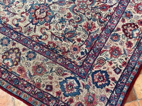 ANTIQUE KIRMAN CARPET - ADDITIONAL PHOTO 3