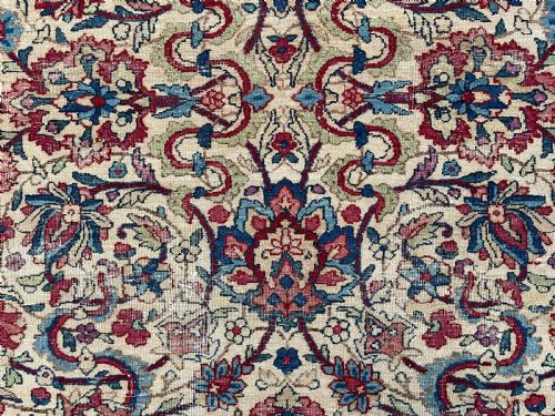 ANTIQUE KIRMAN CARPET - ADDITIONAL PHOTO 4