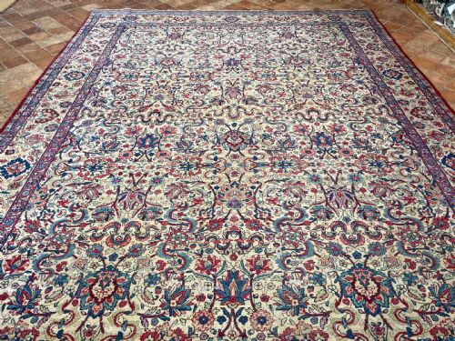 ANTIQUE KIRMAN CARPET - ADDITIONAL PHOTO 6