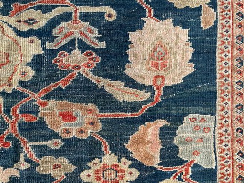 RARE ANTIQUE ZIEGLER CARPET - ADDITIONAL PHOTO 1
