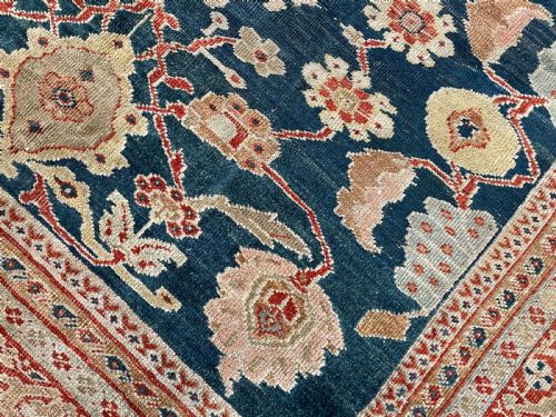 RARE ANTIQUE ZIEGLER CARPET - ADDITIONAL PHOTO 4