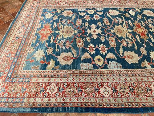 RARE ANTIQUE ZIEGLER CARPET - ADDITIONAL PHOTO 6