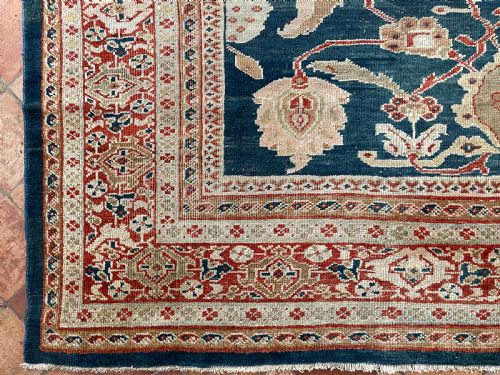 RARE ANTIQUE ZIEGLER CARPET - ADDITIONAL PHOTO 7