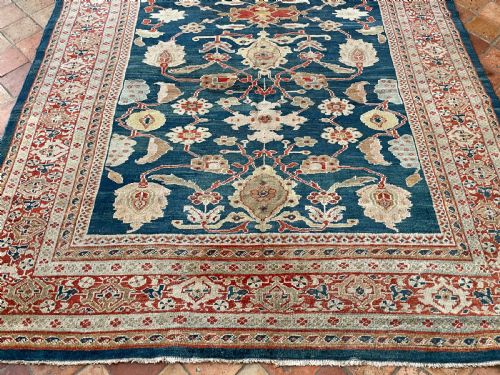 RARE ANTIQUE ZIEGLER CARPET - ADDITIONAL PHOTO 9
