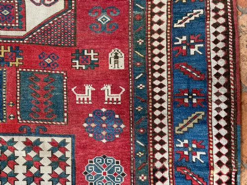 ANTIQUE KAZAK RUG - ADDITIONAL PHOTO 1
