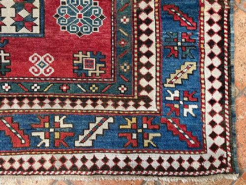 ANTIQUE KAZAK RUG - ADDITIONAL PHOTO 3