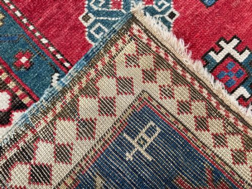 ANTIQUE KAZAK RUG - ADDITIONAL PHOTO 5
