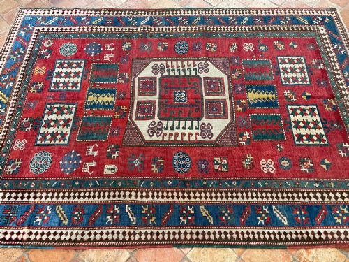 ANTIQUE KAZAK RUG - ADDITIONAL PHOTO 6