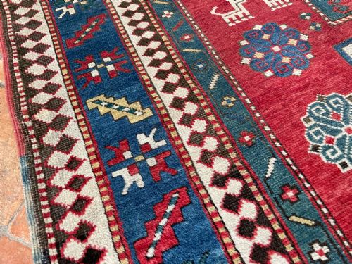 ANTIQUE KAZAK RUG - ADDITIONAL PHOTO 7